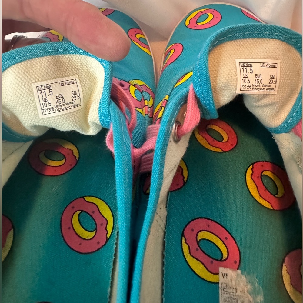 VANS Authentic x Odd Future Donut Scuba Blue Canvas shoes sneakers men’s Sz 11.5 - Picture 6 of 7